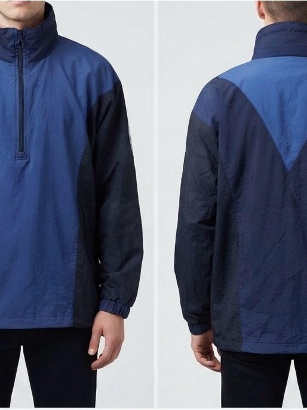 Columbia Men's Two-Tone Blue Navy Pullover Windbreaker